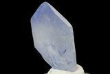 Double-Terminated Dumortierite Quartz Crystal - Vaca Morta Quarry #169287-1